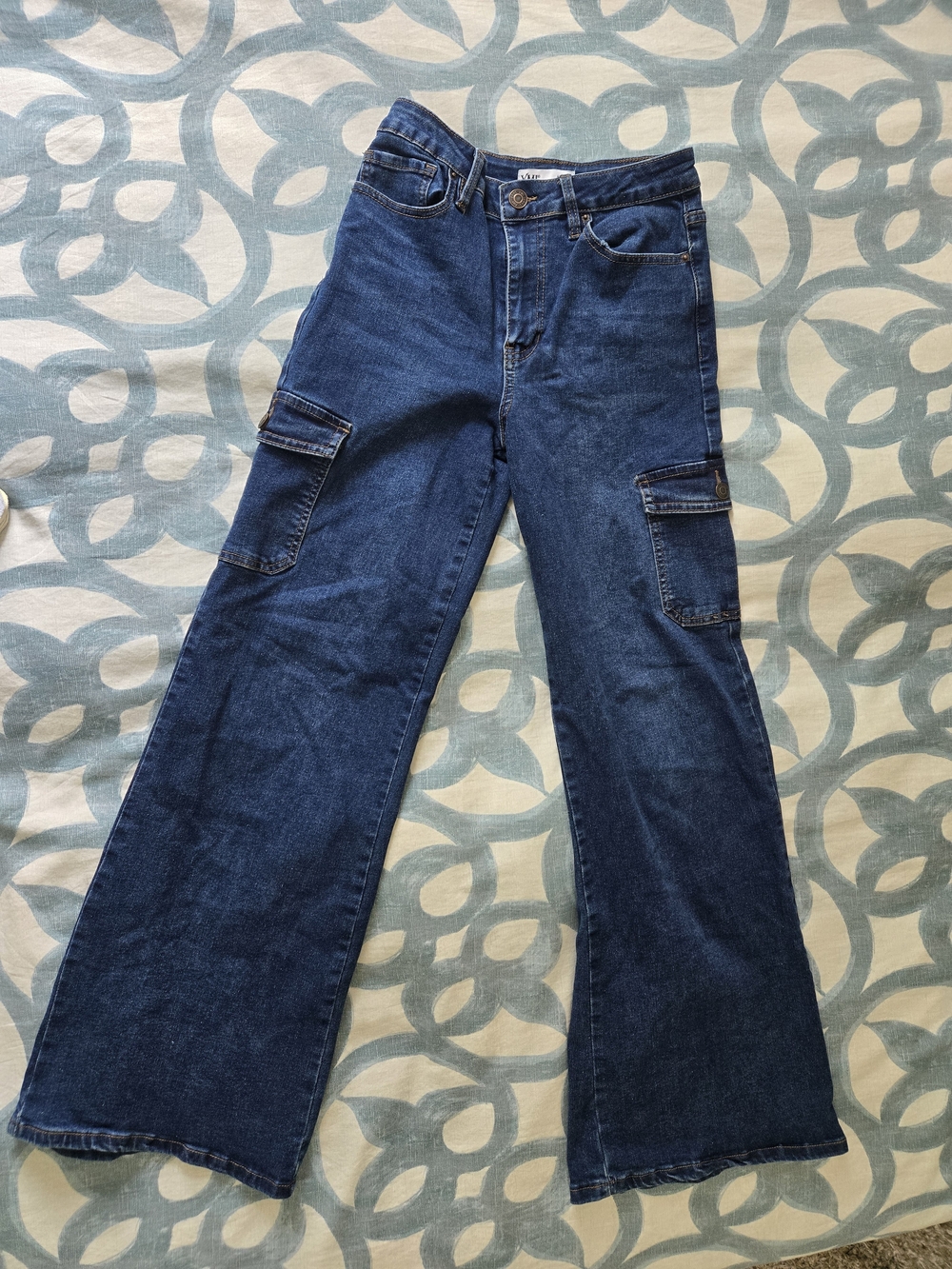 YMI Women's Dark Blue High Rise Skater Jeans
